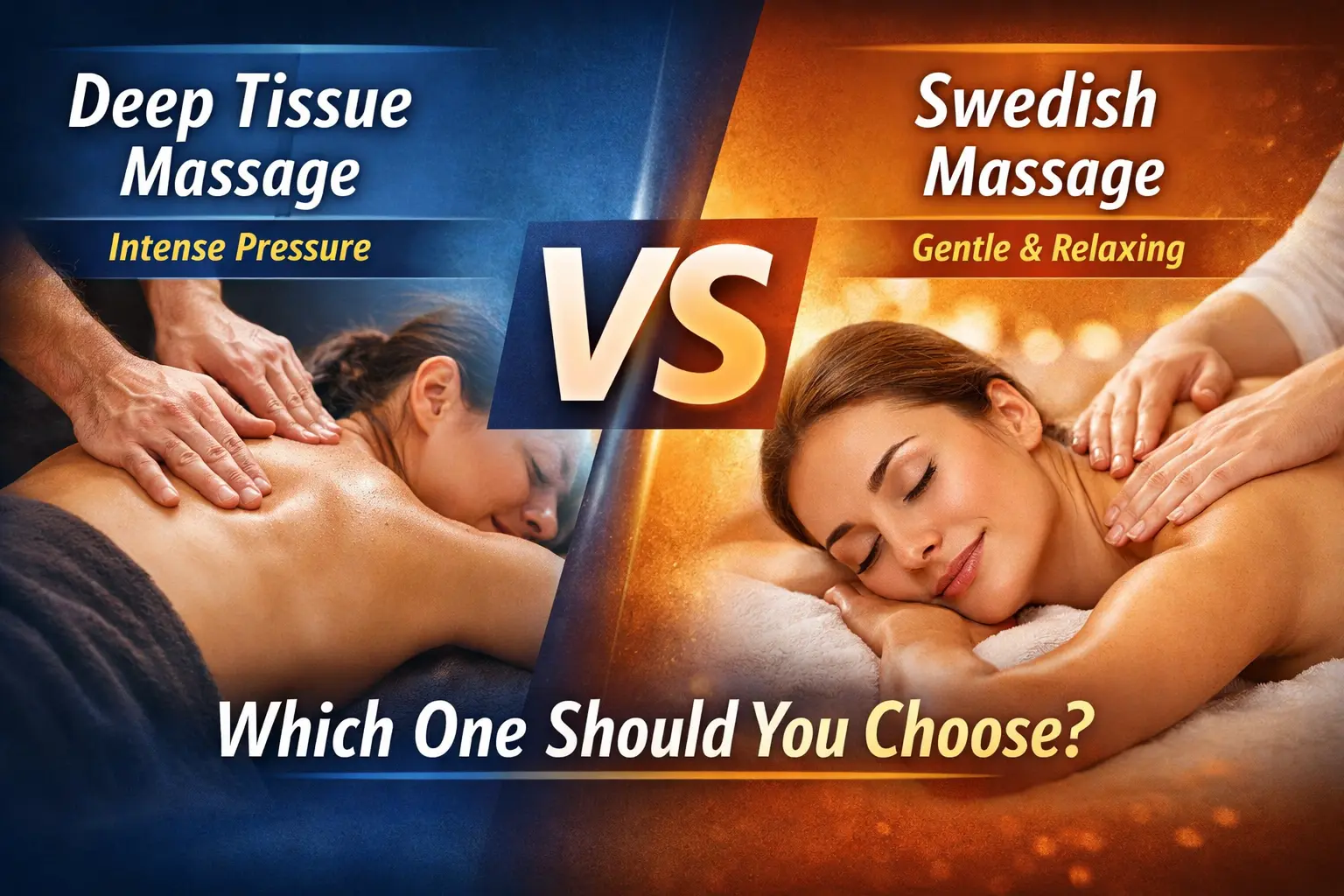 difference between deep tissue massage and swedish massage